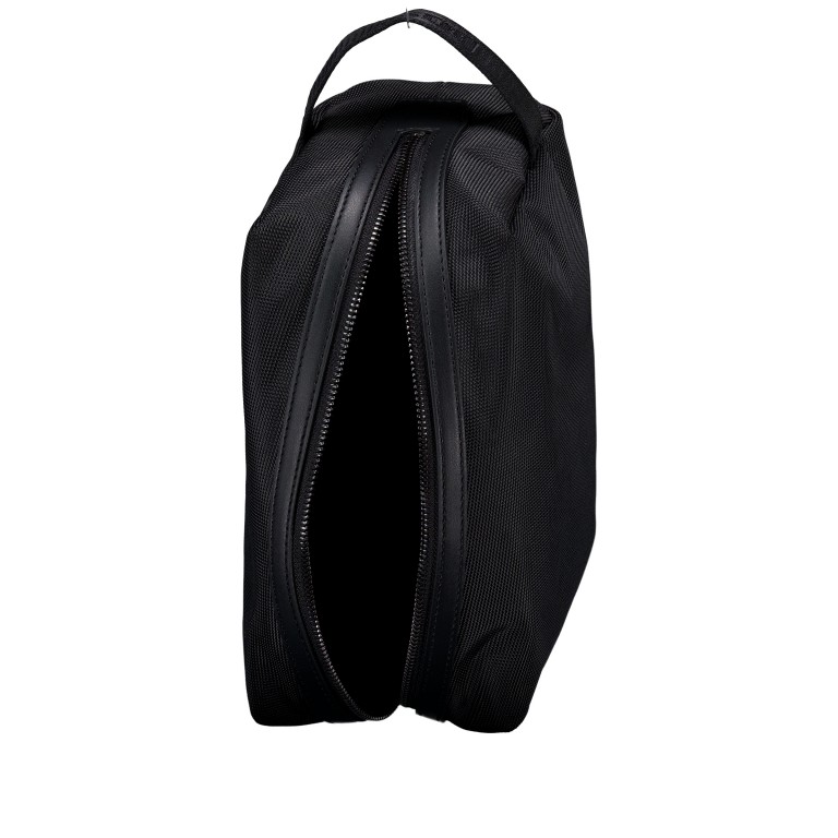 Kulturbeutel Ray Nylon Washbag Black, Farbe: schwarz, Marke: BOSS, EAN: 4063546792149, Abmessungen in cm: 23.5x16x10, Bild 5 von 5
