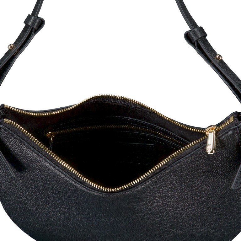 Beuteltasche Boss Beyond Halfmoon Bag Black, Farbe: schwarz, Marke: BOSS, EAN: 4063546747545, Abmessungen in cm: 26.5x19x8.5, Bild 6 von 6