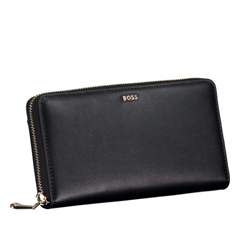 Geldbörse Numah Ziparound Black, Farbe: schwarz, Marke: BOSS, EAN: 4063546747262, Abmessungen in cm: 19x10.5x2.5, Bild 2 von 4
