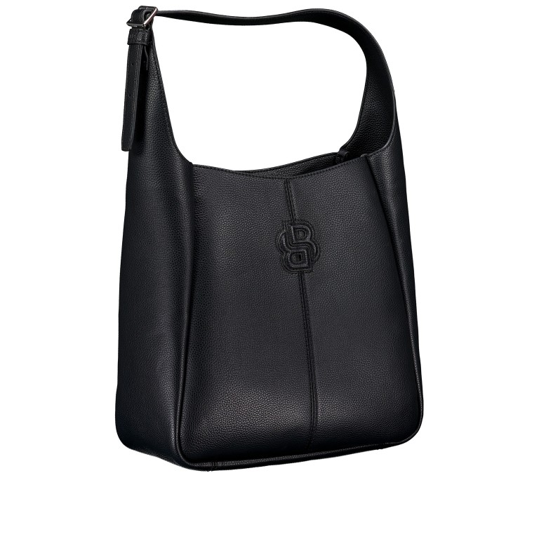 Beuteltasche Anett Big Hobo Black, Farbe: schwarz, Marke: BOSS, EAN: 4063546926285, Abmessungen in cm: 30x31x11, Bild 2 von 5
