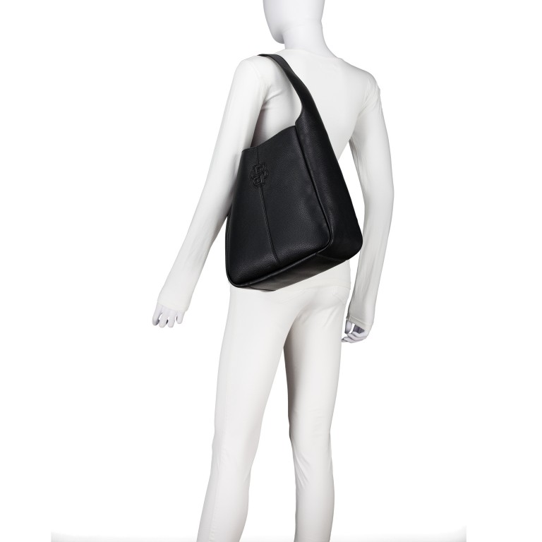 Beuteltasche Anett Big Hobo Black, Farbe: schwarz, Marke: BOSS, EAN: 4063546926285, Abmessungen in cm: 30x31x11, Bild 4 von 5
