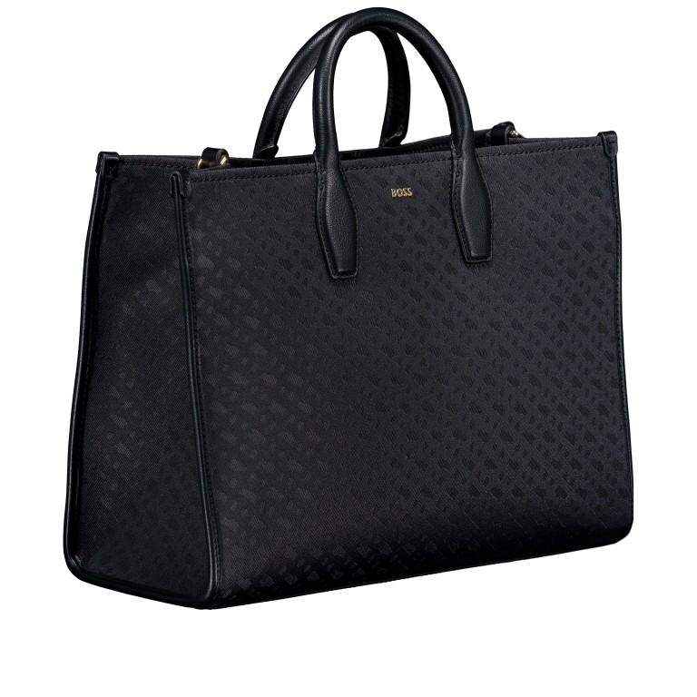 Handtasche Sandy Tote Bag Medium Black, Farbe: schwarz, Marke: BOSS, EAN: 4063546926926, Abmessungen in cm: 36x27.5x13.5, Bild 2 von 7