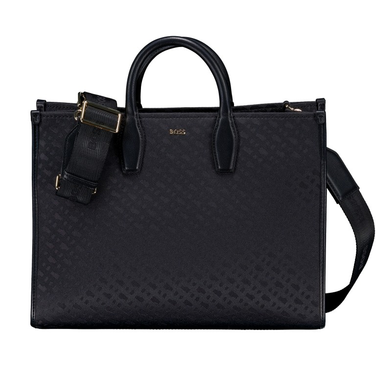 Handtasche Sandy Tote Bag Medium Black, Farbe: schwarz, Marke: BOSS, EAN: 4063546926926, Abmessungen in cm: 36x27.5x13.5, Bild 1 von 7