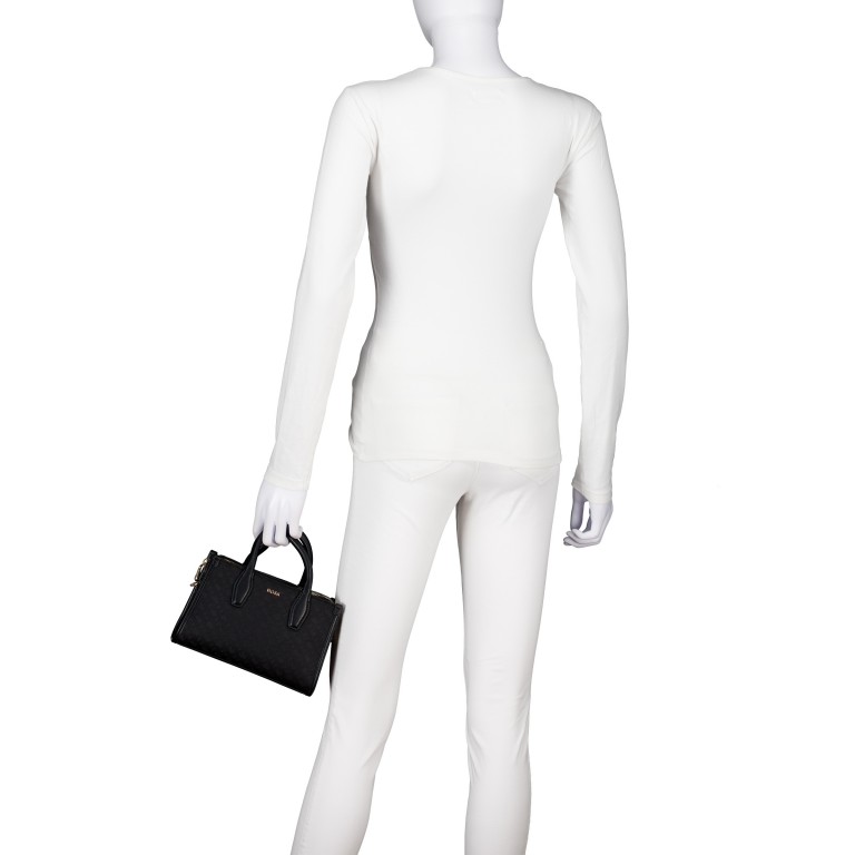 Handtasche Sandy Small Tote Black, Farbe: schwarz, Marke: BOSS, EAN: 4063546926940, Abmessungen in cm: 22x15x7.5, Bild 4 von 7
