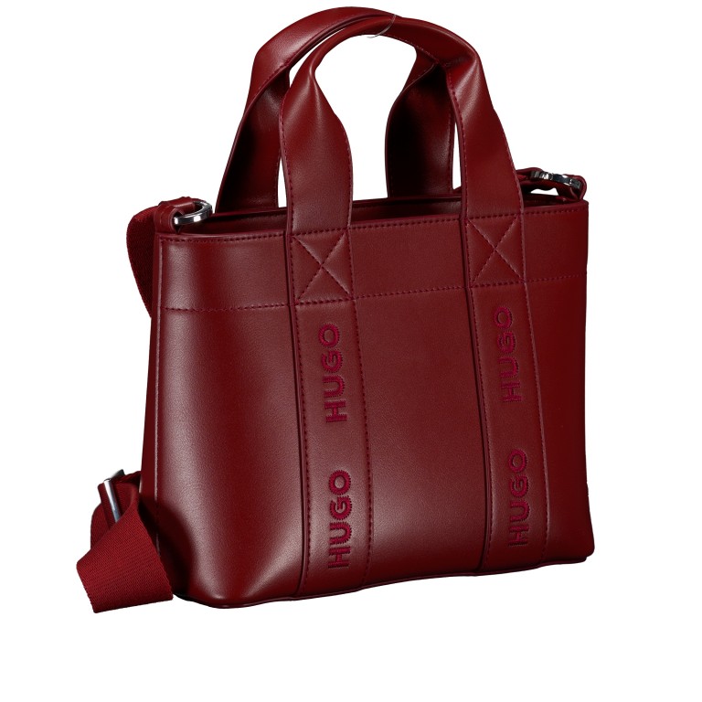 Handtasche Becky UP Tote Bag Mini Medium Red, Farbe: rot/weinrot, Marke: HUGO, EAN: 4063547415719, Abmessungen in cm: 25x19x10.5, Bild 2 von 7
