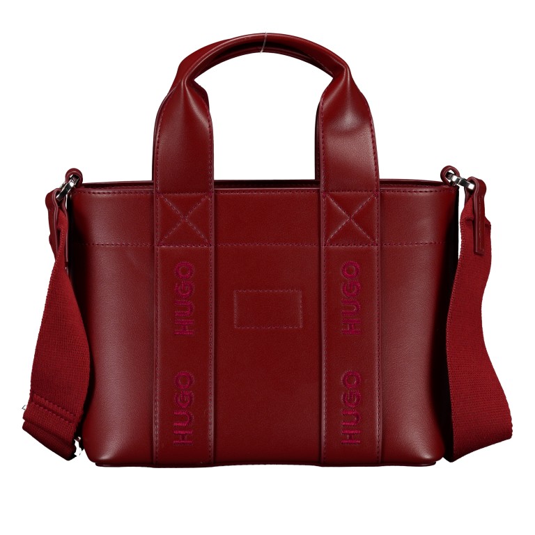 Handtasche Becky UP Tote Bag Mini Medium Red, Farbe: rot/weinrot, Marke: HUGO, EAN: 4063547415719, Abmessungen in cm: 25x19x10.5, Bild 3 von 7