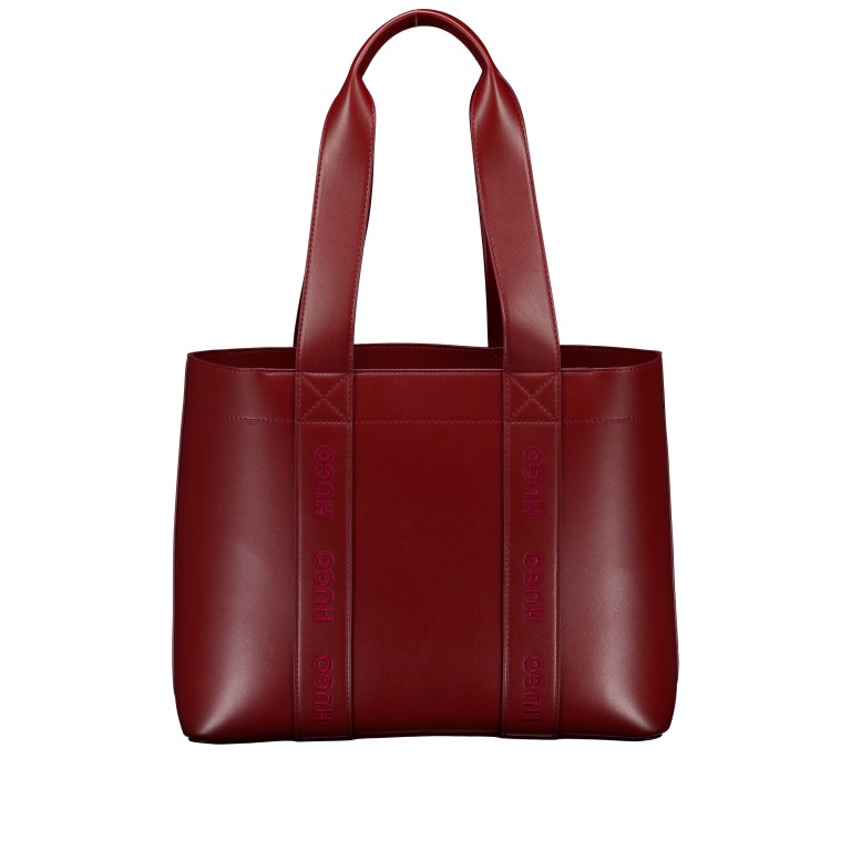 Shopper Becky UP Tote Bag Medium Red, Farbe: rot/weinrot, Marke: HUGO, EAN: 4063547415306, Abmessungen in cm: 36.5x27x15.5, Bild 3 von 5