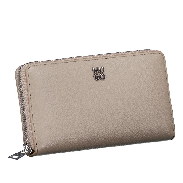 Geldbörse Chris 2.0 Ziparound Light Beige, Farbe: beige, Marke: HUGO, EAN: 4063547415177, Abmessungen in cm: 19x10.5x2.5, Bild 2 von 4