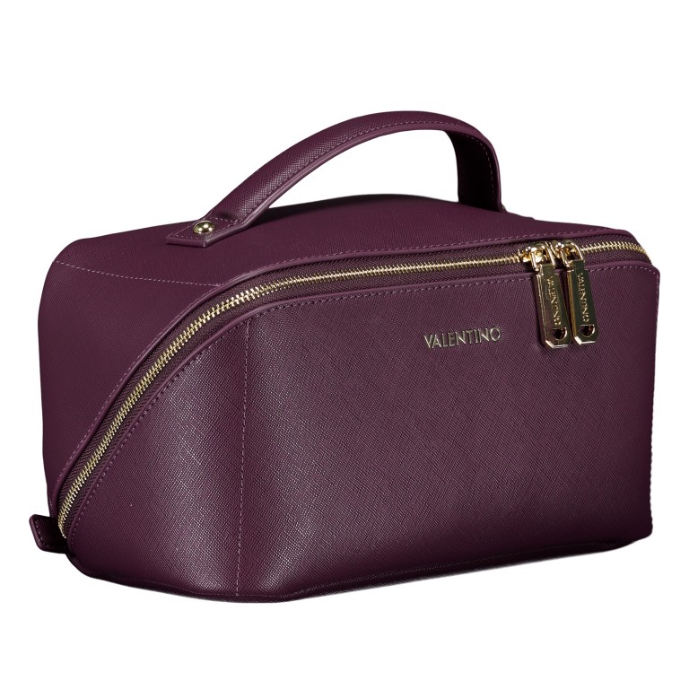 Kulturbeutel Faby Relove Recycle WEINROT/Prugna, Farbe: rot/weinrot, Marke: Valentino Bags, EAN: 8054942929839, Abmessungen in cm: 23x13x12, Bild 2 von 5