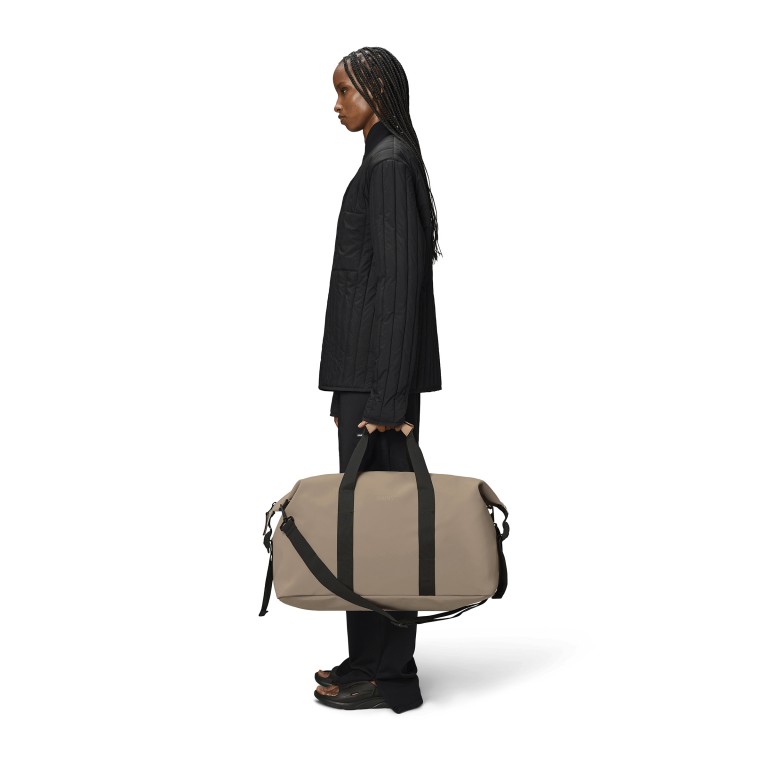 Reisetasche Hilo Weekend Bag Beige, Farbe: beige, Marke: Rains, EAN: 5715793003729, Abmessungen in cm: 52x27x26, Bild 3 von 5
