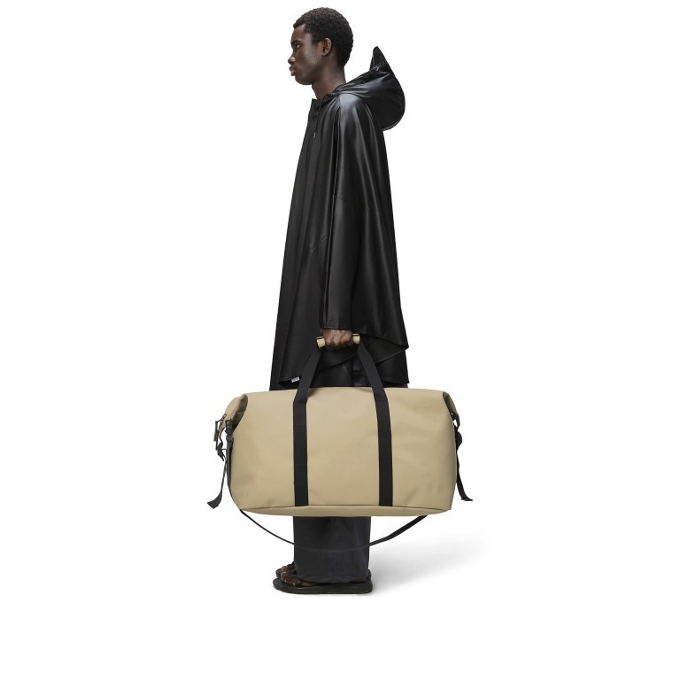 Reisetasche Hilo Weekend Bag Large Beige, Farbe: beige, Marke: Rains, EAN: 5715793003750, Abmessungen in cm: 60x29x27, Bild 4 von 5