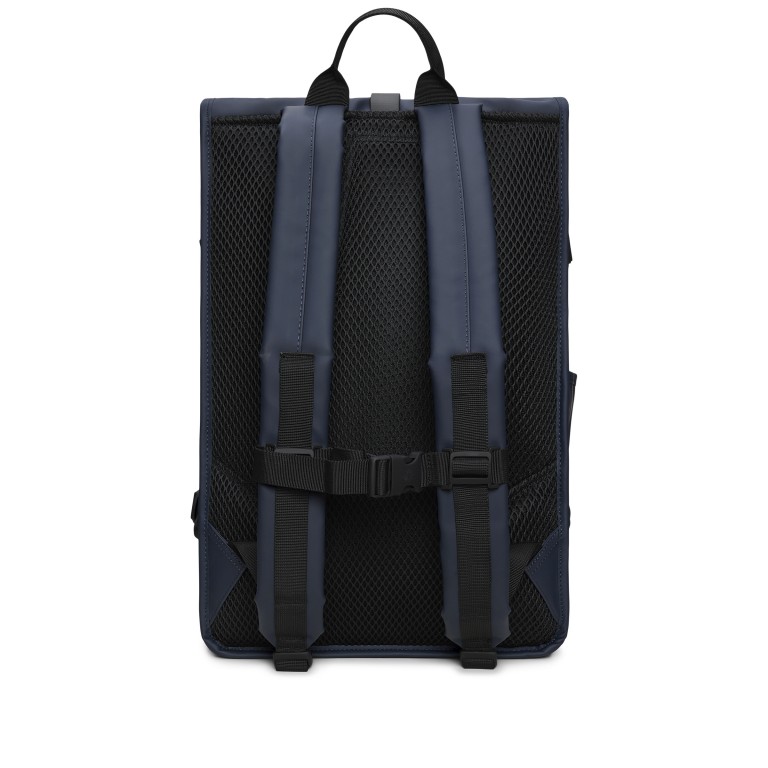 Rucksack Rolltop Large Navy, Farbe: blau/petrol, Marke: Rains, EAN: 5711747604226, Abmessungen in cm: 32x52x14, Bild 2 von 4