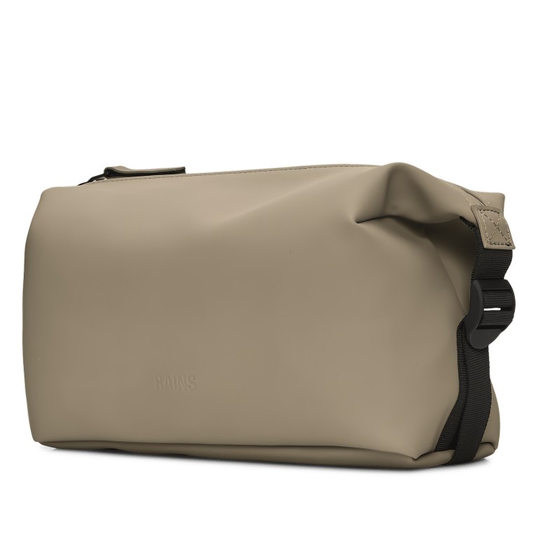 Kulturbeutel Weekend Wash Bag Beige, Farbe: beige, Marke: Rains, EAN: 5715793005709, Abmessungen in cm: 26x14x12, Bild 2 von 4