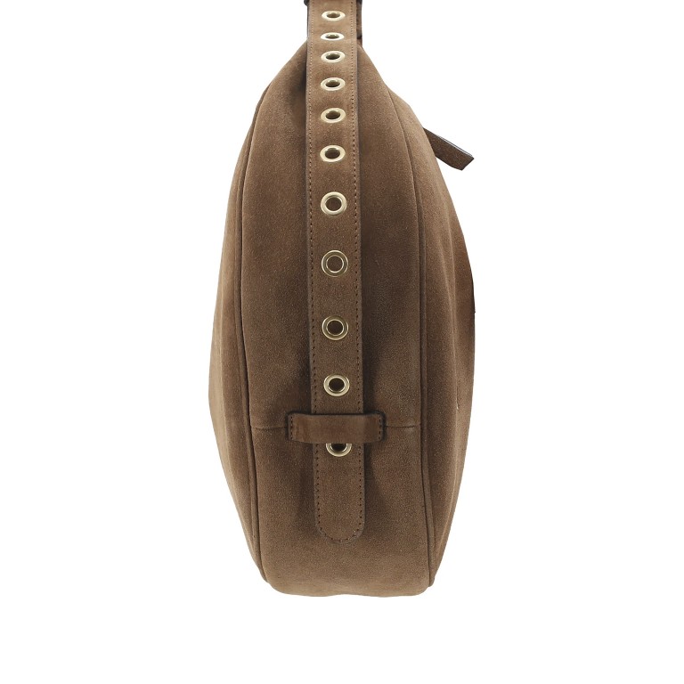 Beuteltasche Suede By my Side big Camel, Farbe: cognac, Marke: Abro, EAN: 4067278785714, Abmessungen in cm: 40x21x10, Bild 8 von 8