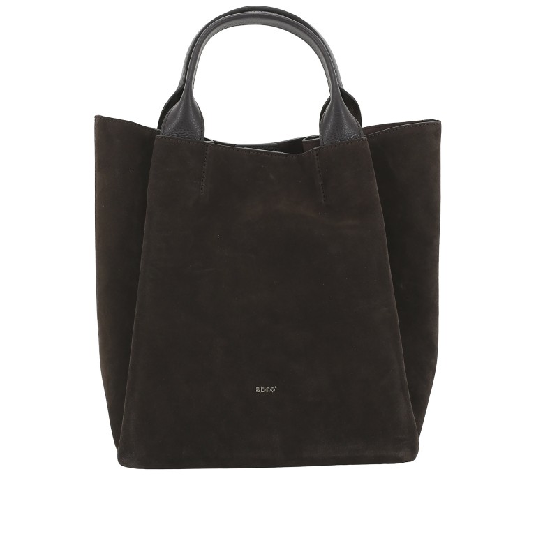 Handtasche Suede Shopper Essential Medium Dark Brown, Farbe: braun, Marke: Abro, EAN: 4067278767413, Abmessungen in cm: 32x32x18, Bild 1 von 9