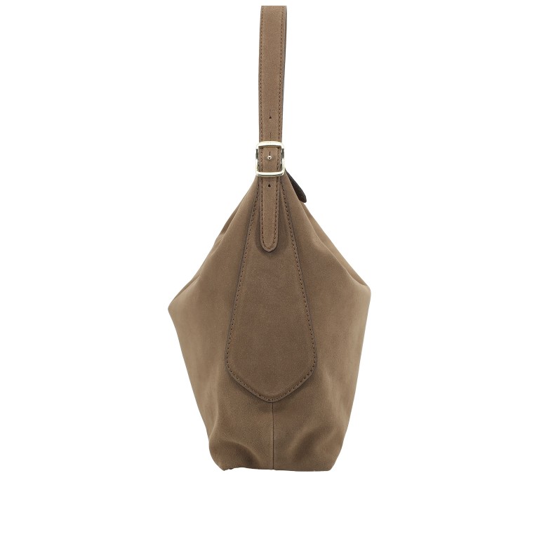 Beuteltasche Carina Suede Camel, Farbe: cognac, Marke: Abro, EAN: 4067278778839, Abmessungen in cm: 41x37x13, Bild 3 von 7