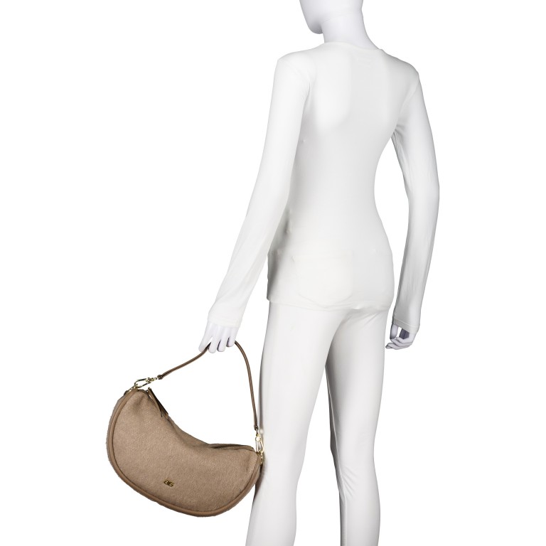 Beuteltasche Willow Hobo Camel Caramel, Farbe: cognac, Marke: Abro, EAN: 4067278787121, Abmessungen in cm: 34.5x18x9.5, Bild 5 von 9