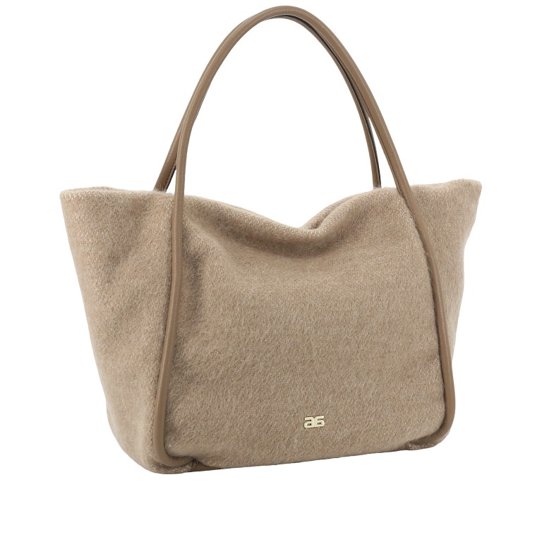 Shopper Willow L Mohair Camel Caramel, Farbe: cognac, Marke: Abro, EAN: 4067278787091, Abmessungen in cm: 30.5x32x18.5, Bild 2 von 4