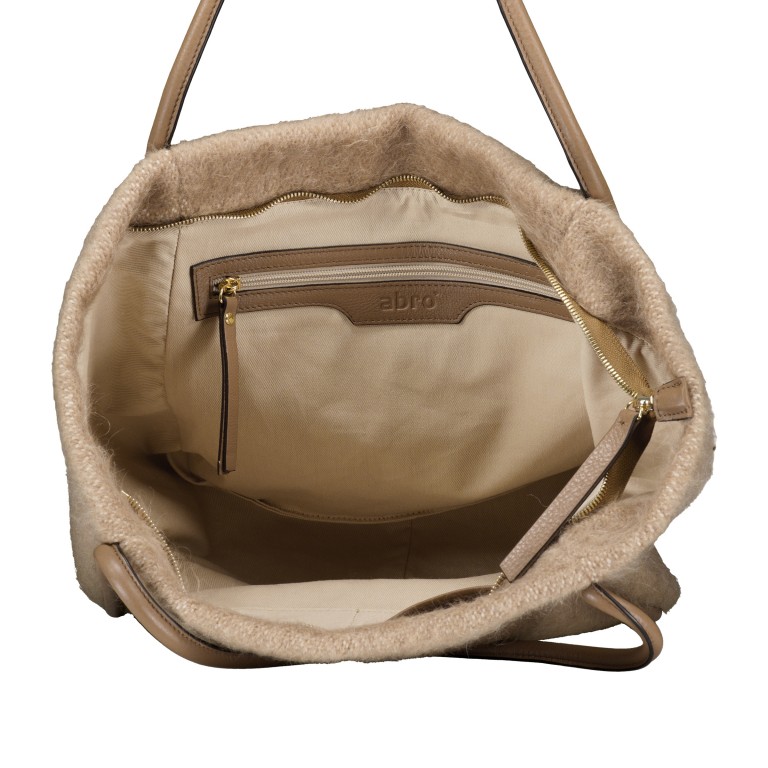 Shopper Willow L Mohair Camel Caramel, Farbe: cognac, Marke: Abro, EAN: 4067278787091, Abmessungen in cm: 30.5x32x18.5, Bild 6 von 6