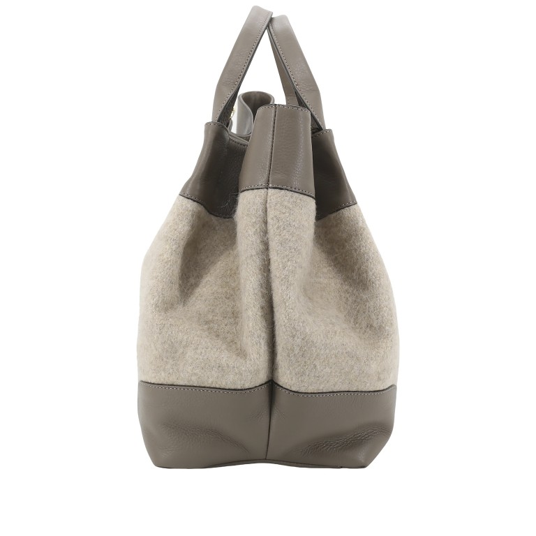 Handtasche Dalia Essential Large Mohair Tope, Farbe: taupe/khaki, Marke: Abro, EAN: 4067278768151, Abmessungen in cm: 30.5x32x18.5, Bild 3 von 8