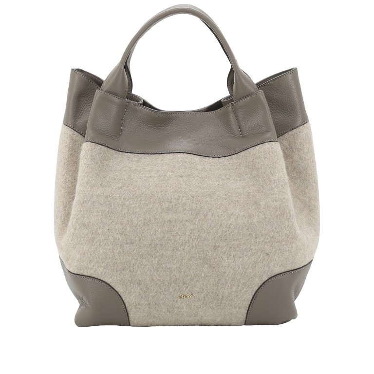 Handtasche Dalia Essential Large Mohair Tope, Farbe: taupe/khaki, Marke: Abro, EAN: 4067278768151, Abmessungen in cm: 30.5x32x18.5, Bild 1 von 8