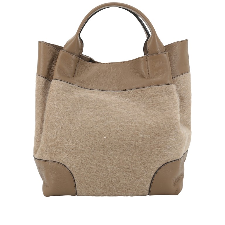Handtasche Dalia Essential Large Mohair Camel Caramel, Farbe: cognac, Marke: Abro, EAN: 4067278768168, Abmessungen in cm: 30.5x32x18.5, Bild 4 von 8