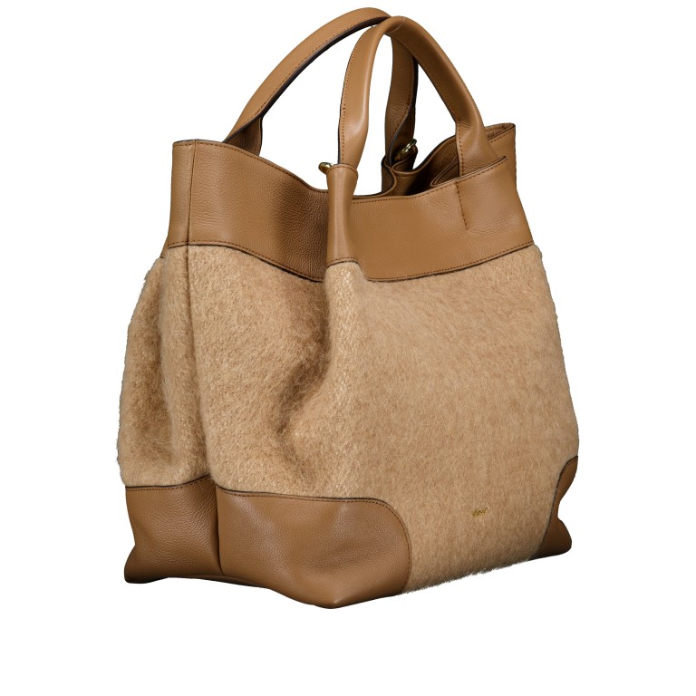 Handtasche Dalia Essential Large Mohair Camel Caramel, Farbe: cognac, Marke: Abro, EAN: 4067278768168, Abmessungen in cm: 30.5x32x18.5, Bild 2 von 7