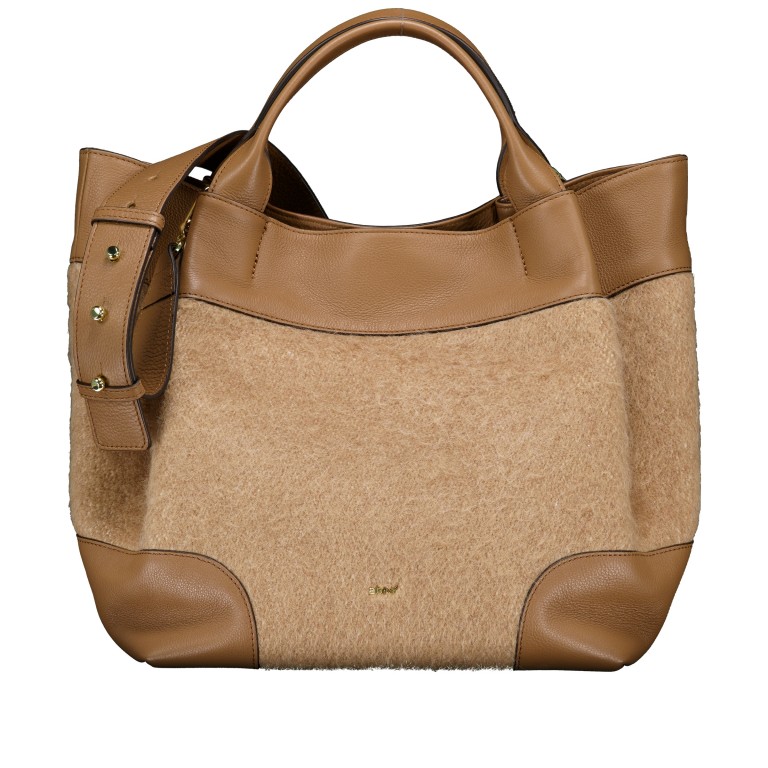 Handtasche Dalia Essential Large Mohair Camel Caramel, Farbe: cognac, Marke: Abro, EAN: 4067278768168, Abmessungen in cm: 30.5x32x18.5, Bild 1 von 7