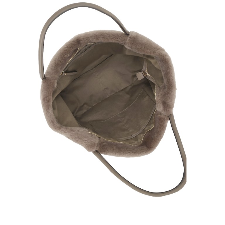 Shopper Dalia Willow L Shearling Tope, Farbe: taupe/khaki, Marke: Abro, EAN: 4067278787572, Abmessungen in cm: 50x29x15, Bild 6 von 6