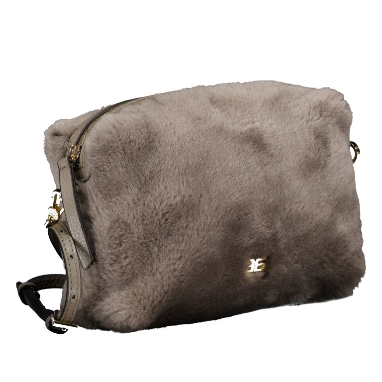 Umhängetasche Dalia Crossbody Kaia Shearling Tope, Farbe: taupe/khaki, Marke: Abro, EAN: 4067278787695, Abmessungen in cm: 21x15x7, Bild 2 von 6