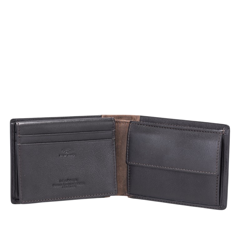 Geldbörse Bundenbach Wolfram mit RFID-Schutz Dunkelbraun, Farbe: braun, Marke: Maitre, EAN: 4048835272557, Abmessungen in cm: 11x8x2, Bild 4 von 5
