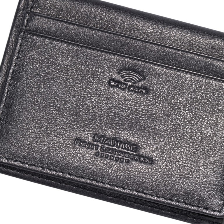Geldbörse Bundenbach Wolfram mit RFID-Schutz Schwarz, Farbe: schwarz, Marke: Maitre, EAN: 4048835272564, Abmessungen in cm: 11x8x2, Bild 5 von 5