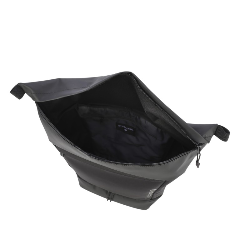 Rucksack Alperton Backpack Sebastian LVZ Black, Farbe: schwarz, Marke: Strellson, EAN: 4048835261179, Abmessungen in cm: 32x53x17, Bild 5 von 6