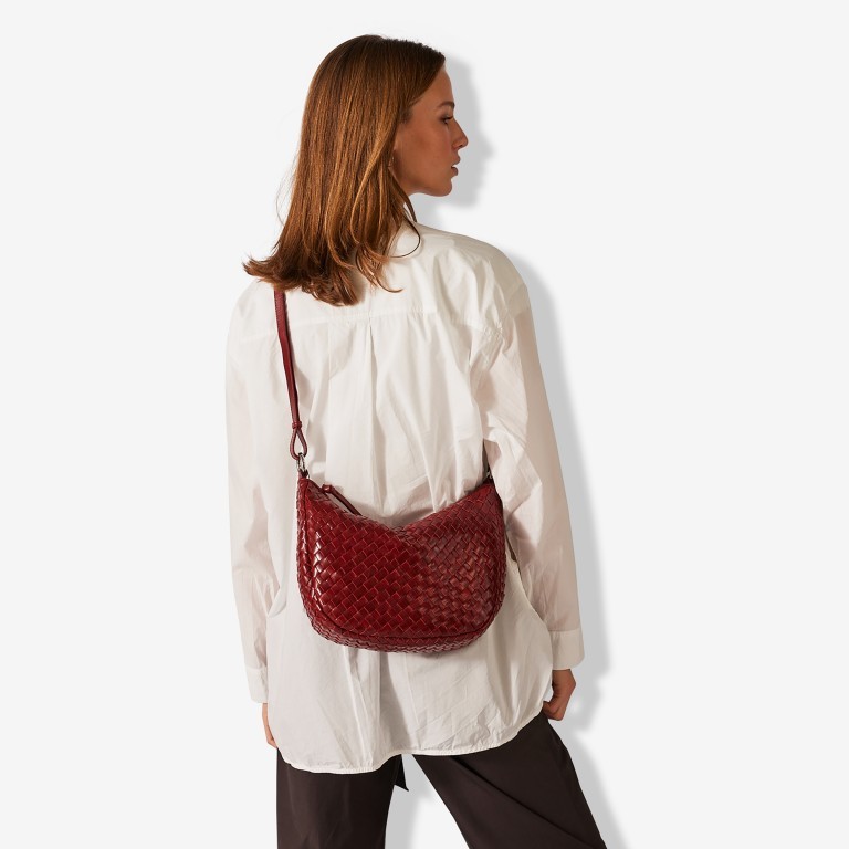 Beuteltasche Salerno Marlin Amaretto, Farbe: rot/weinrot, Marke: Adax, EAN: 5705483265599, Abmessungen in cm: 31.5x22x10, Bild 7 von 9