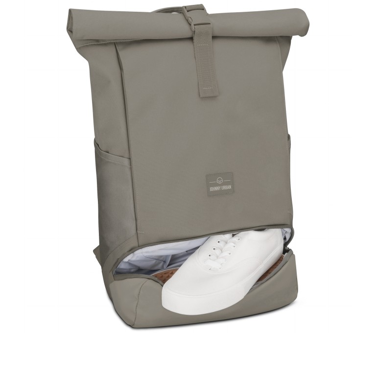 Rucksack Eco Series Allen Large erweiterbar Desert Grey, Farbe: taupe/khaki, Marke: Johnny Urban, EAN: 4260759424144, Abmessungen in cm: 31x45x14, Bild 11 von 12