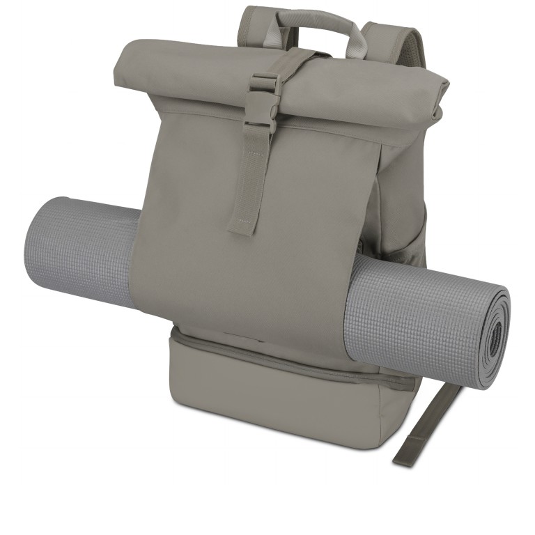 Rucksack Eco Series Allen Large erweiterbar Desert Grey, Farbe: taupe/khaki, Marke: Johnny Urban, EAN: 4260759424144, Abmessungen in cm: 31x45x14, Bild 2 von 12