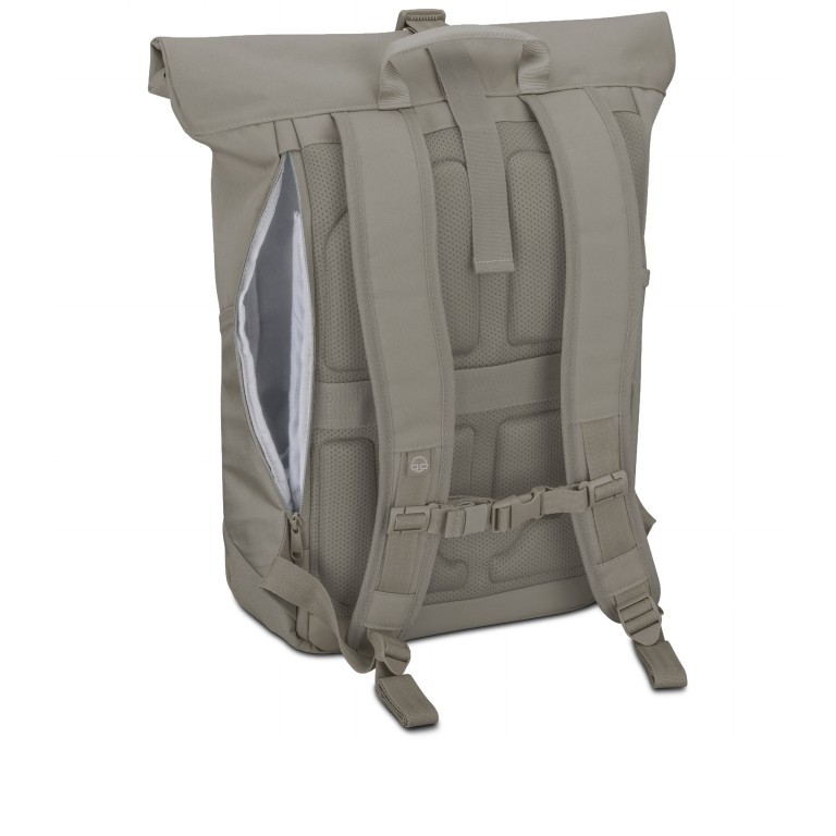 Rucksack Eco Series Allen Large erweiterbar Desert Grey, Farbe: taupe/khaki, Marke: Johnny Urban, EAN: 4260759424144, Abmessungen in cm: 31x45x14, Bild 4 von 12