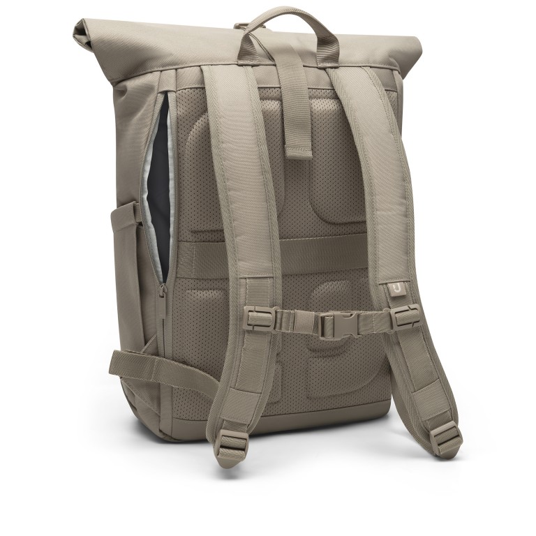 Rucksack Eco Series Allen Medium erweiterbar Desert Grey, Farbe: taupe/khaki, Marke: Johnny Urban, EAN: 4260759424137, Abmessungen in cm: 28.5x40.5x13, Bild 3 von 15