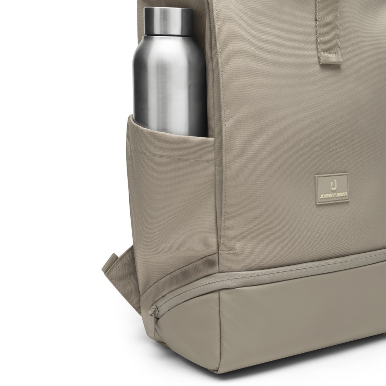 Rucksack Eco Series Allen Medium erweiterbar Desert Grey, Farbe: taupe/khaki, Marke: Johnny Urban, EAN: 4260759424137, Abmessungen in cm: 28.5x40.5x13, Bild 12 von 15
