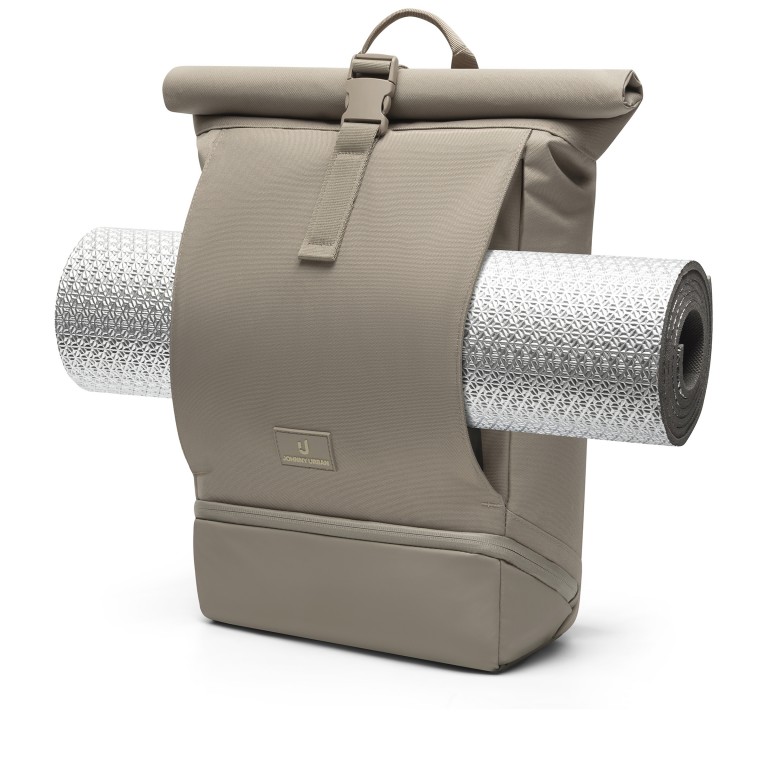 Rucksack Eco Series Allen Medium erweiterbar Desert Grey, Farbe: taupe/khaki, Marke: Johnny Urban, EAN: 4260759424137, Abmessungen in cm: 28.5x40.5x13, Bild 7 von 15