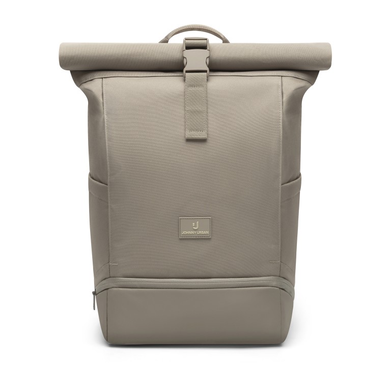 Rucksack Eco Series Allen Medium erweiterbar Desert Grey, Farbe: taupe/khaki, Marke: Johnny Urban, EAN: 4260759424137, Abmessungen in cm: 28.5x40.5x13, Bild 1 von 15
