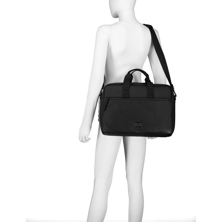 Aktentasche Westferry Briefbag Charles MHZ Black, Farbe: schwarz, Marke: Strellson, EAN: 4048835261223, Abmessungen in cm: 39.5x28x9.5, Bild 6 von 7