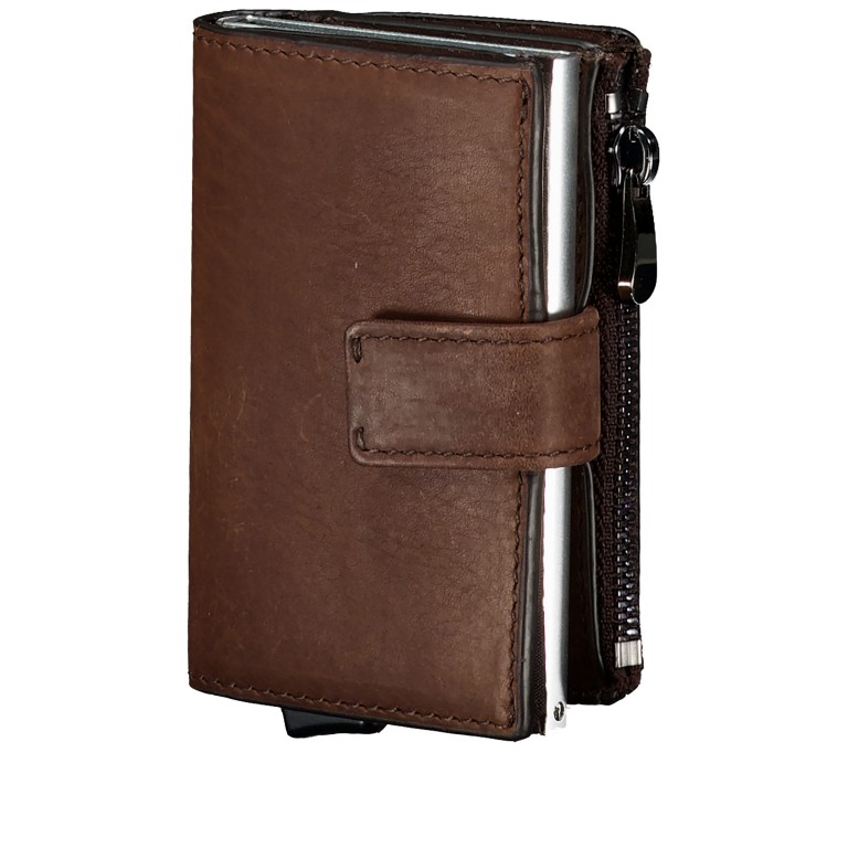Geldbörse Camden E-Cage C-Four Dark Brown, Farbe: braun, Marke: Strellson, EAN: 4048835091721, Abmessungen in cm: 6.5x10.2x3, Bild 3 von 7