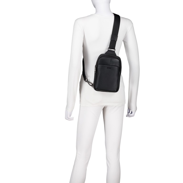 Umhängetasche Cardona Timo XSVZ Black, Farbe: schwarz, Marke: Joop!, EAN: 4048835251088, Abmessungen in cm: 17x23x5, Bild 4 von 5