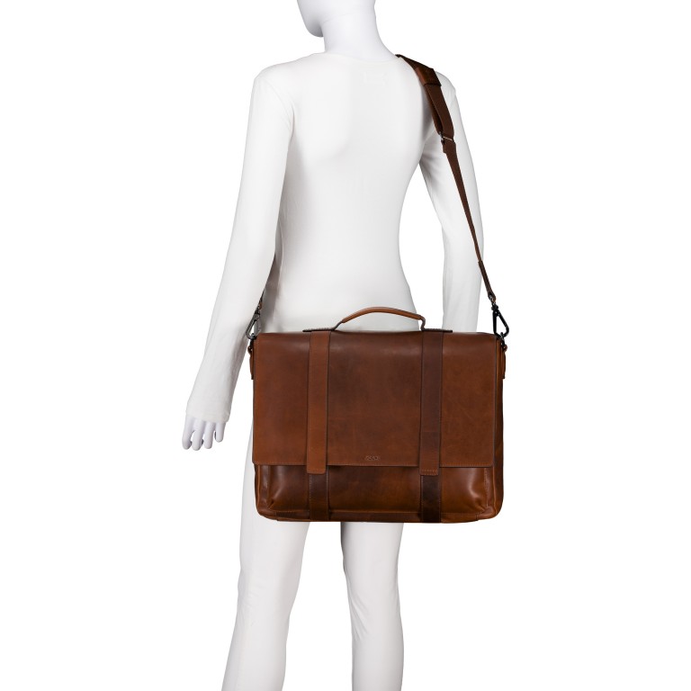 Aktentasche Cerratano Kreon MHF Cognac, Farbe: cognac, Marke: Joop!, EAN: 4048835273844, Abmessungen in cm: 40x33x13, Bild 5 von 7