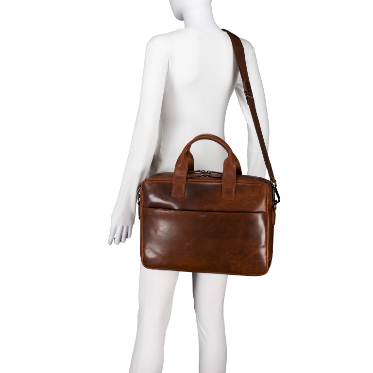 Aktentasche Cerratano Pandion MHZ Cognac, Farbe: cognac, Marke: Joop!, EAN: 4048835273646, Abmessungen in cm: 40x28x9.5, Bild 5 von 6