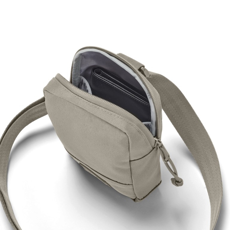 Umhängetasche Eco Series Front Pack Arthur Desert Grey, Farbe: taupe/khaki, Marke: Johnny Urban, EAN: 4260759425950, Abmessungen in cm: 13x18x4.5, Bild 4 von 6