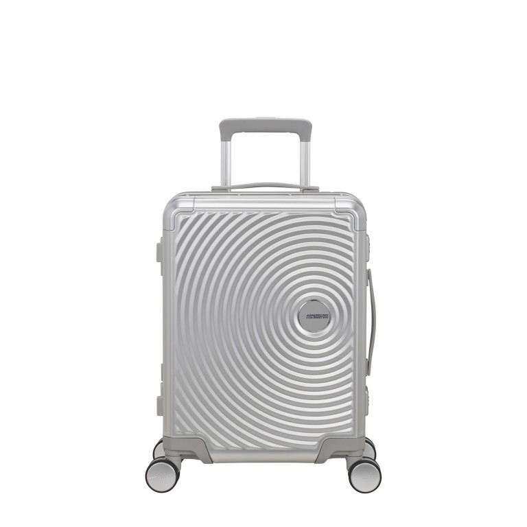 Koffer Soundbox 4-Rollen 55 cm Silver, Farbe: metallic, Marke: American Tourister, EAN: 5400520340344, Abmessungen in cm: 40x55x23, Bild 1 von 12