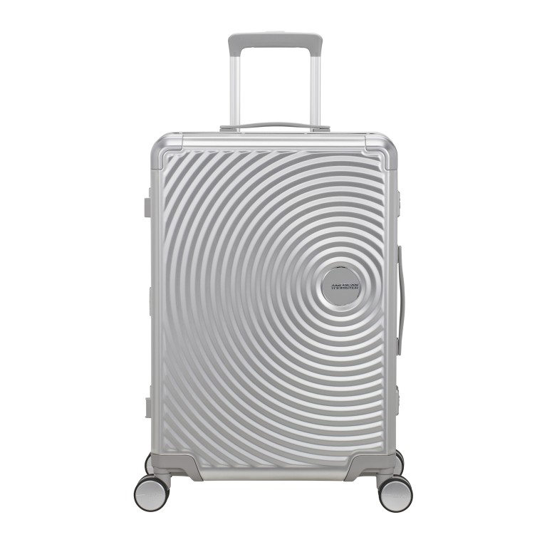 Koffer Soundbox 4-Rollen 68 cm Silver, Farbe: metallic, Marke: American Tourister, EAN: 5400520340382, Abmessungen in cm: 47x68x29, Bild 1 von 14