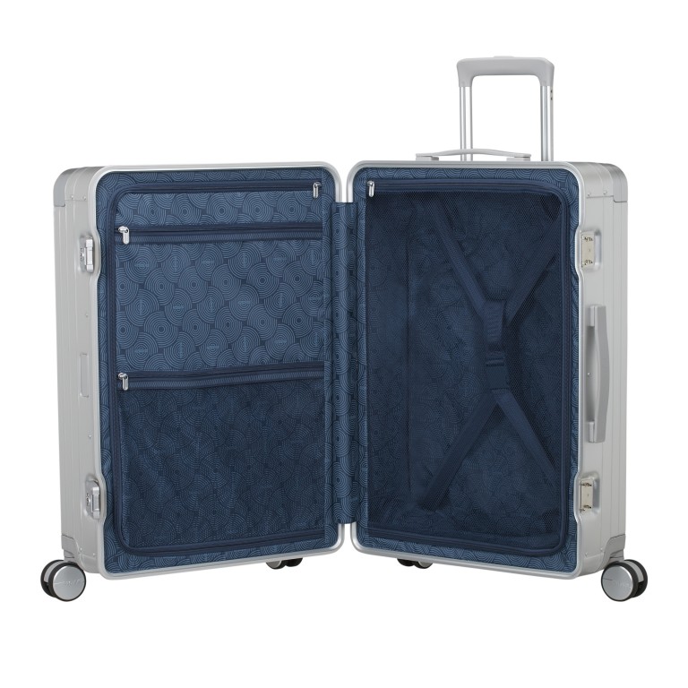 Koffer Soundbox 4-Rollen 68 cm Silver, Farbe: metallic, Marke: American Tourister, EAN: 5400520340382, Abmessungen in cm: 47x68x29, Bild 9 von 14